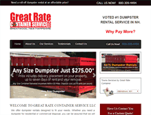 Tablet Screenshot of greatratecontainer.com